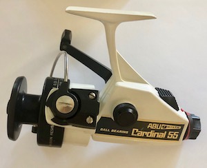 VINTAGE 1978 ABU ZEBCO CARDINAL 4 SPINNING REEL.