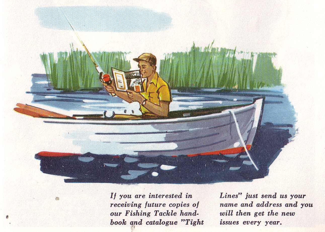 VINTAGE FISHING TACKLE CATALOG-1958 REED TACKLE CO. CATALOG- VINTAGE LURE  PARTS