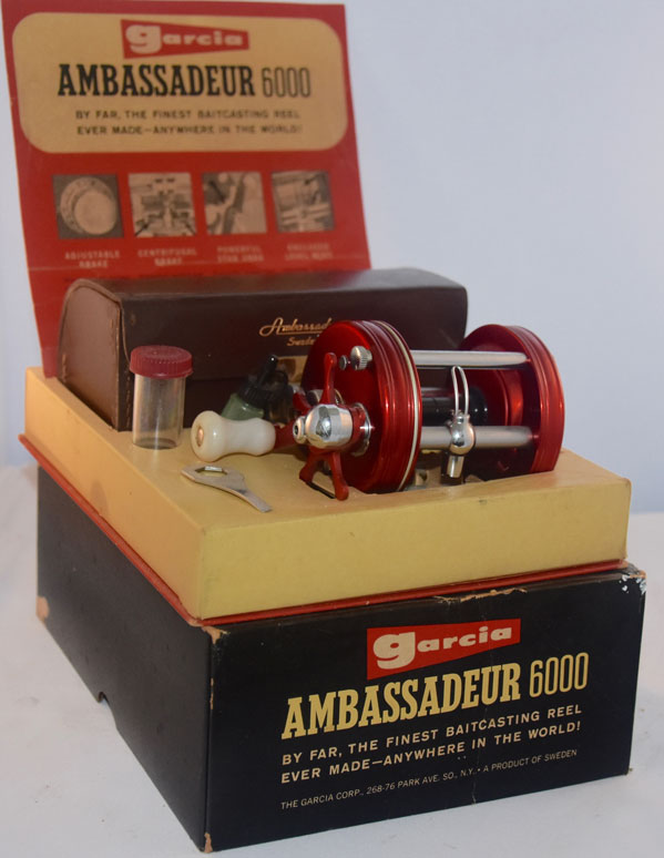 Vintage Abu Ambassadeur Garcia 2600 Fishing Reel With Push Button Release  on Handle / Antique Fishing Reel Abu Ambassadeur 2600 -  Australia